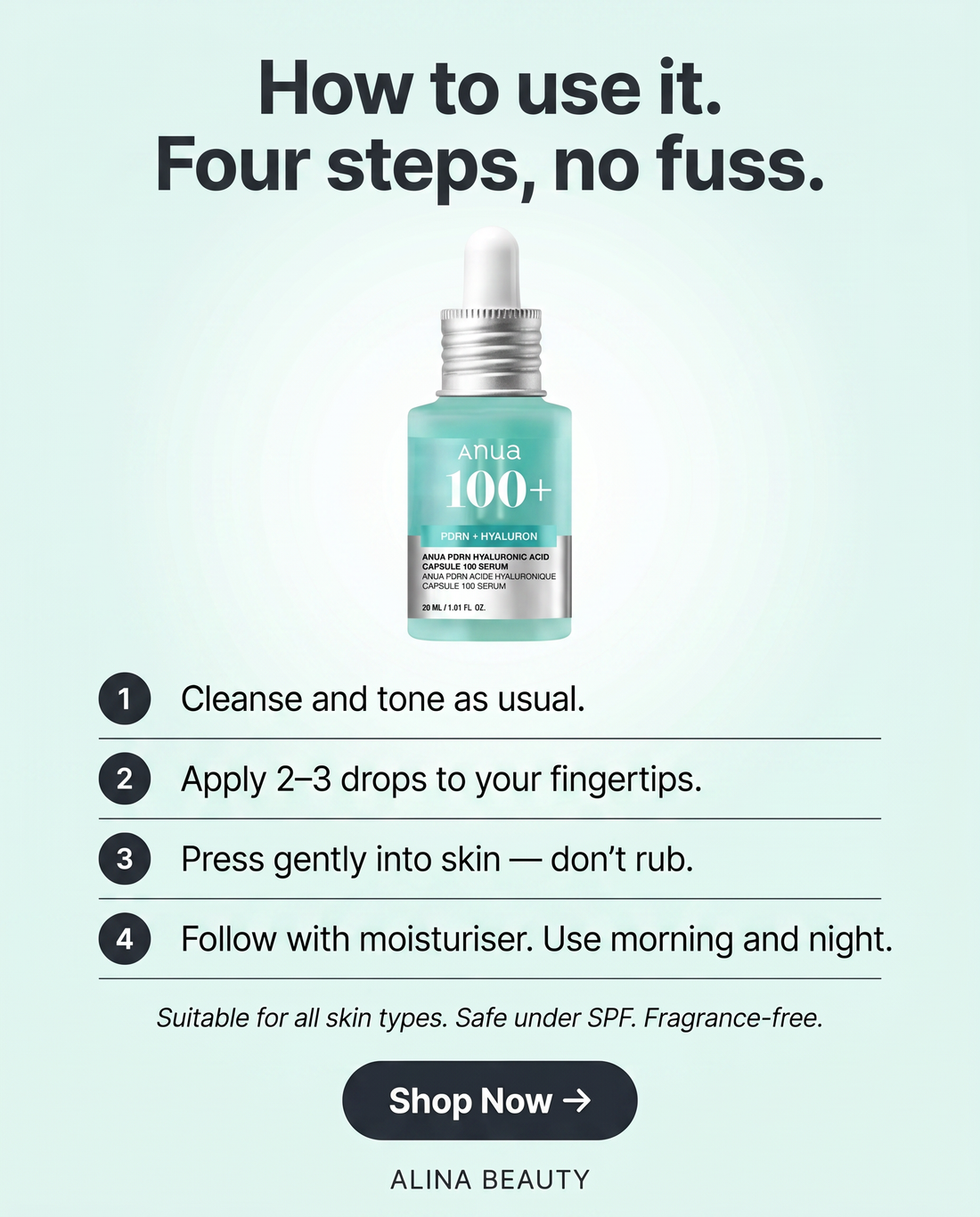 A four-minute evening skincare routine for new mums