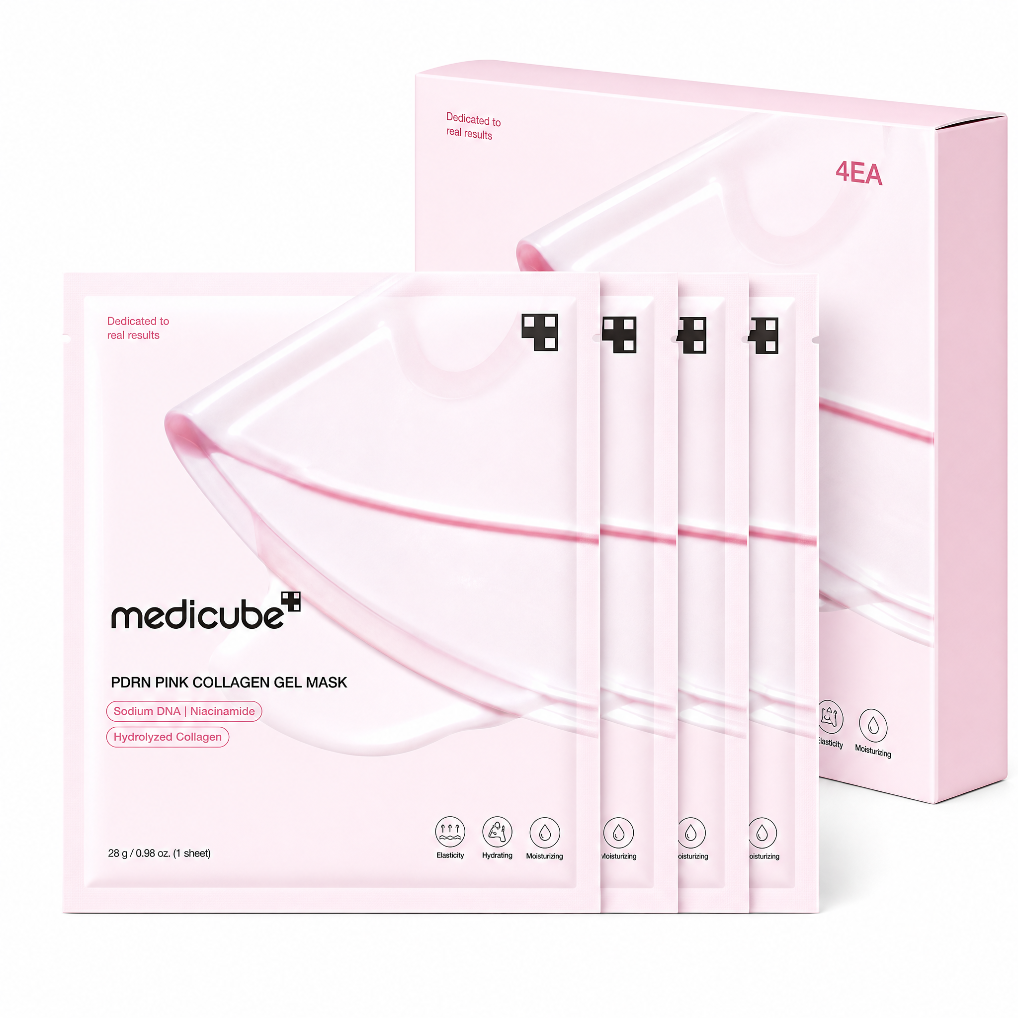 Medicube PDRN Pink Collagen Gel Mask (4 pieces)