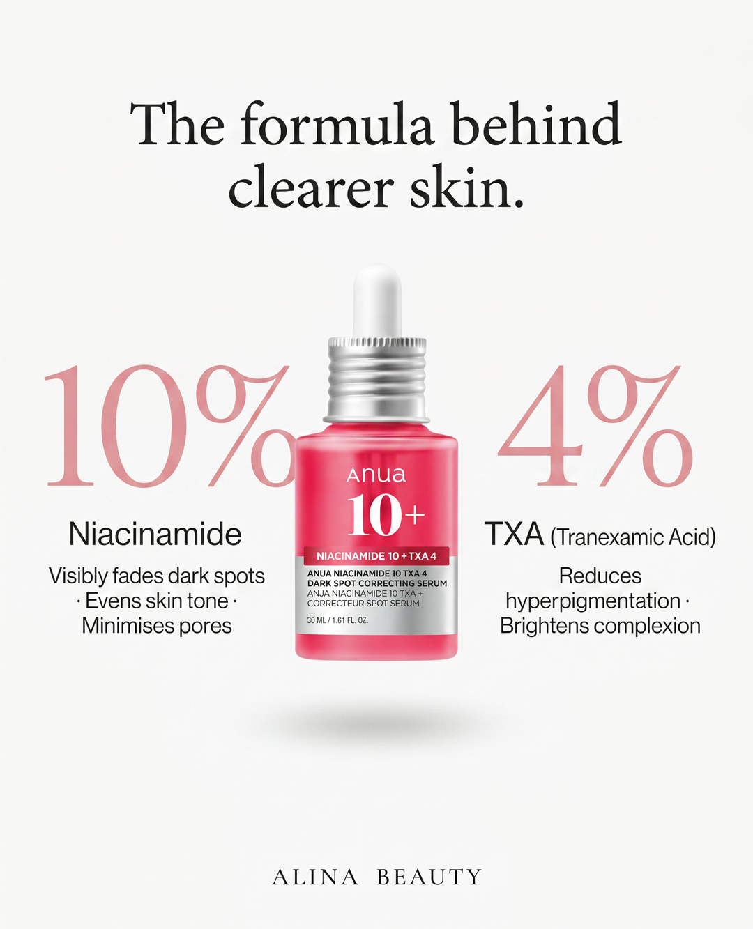 Anua Niacinamide 10% + TXA 4% Dark Spot Correcting Serum
