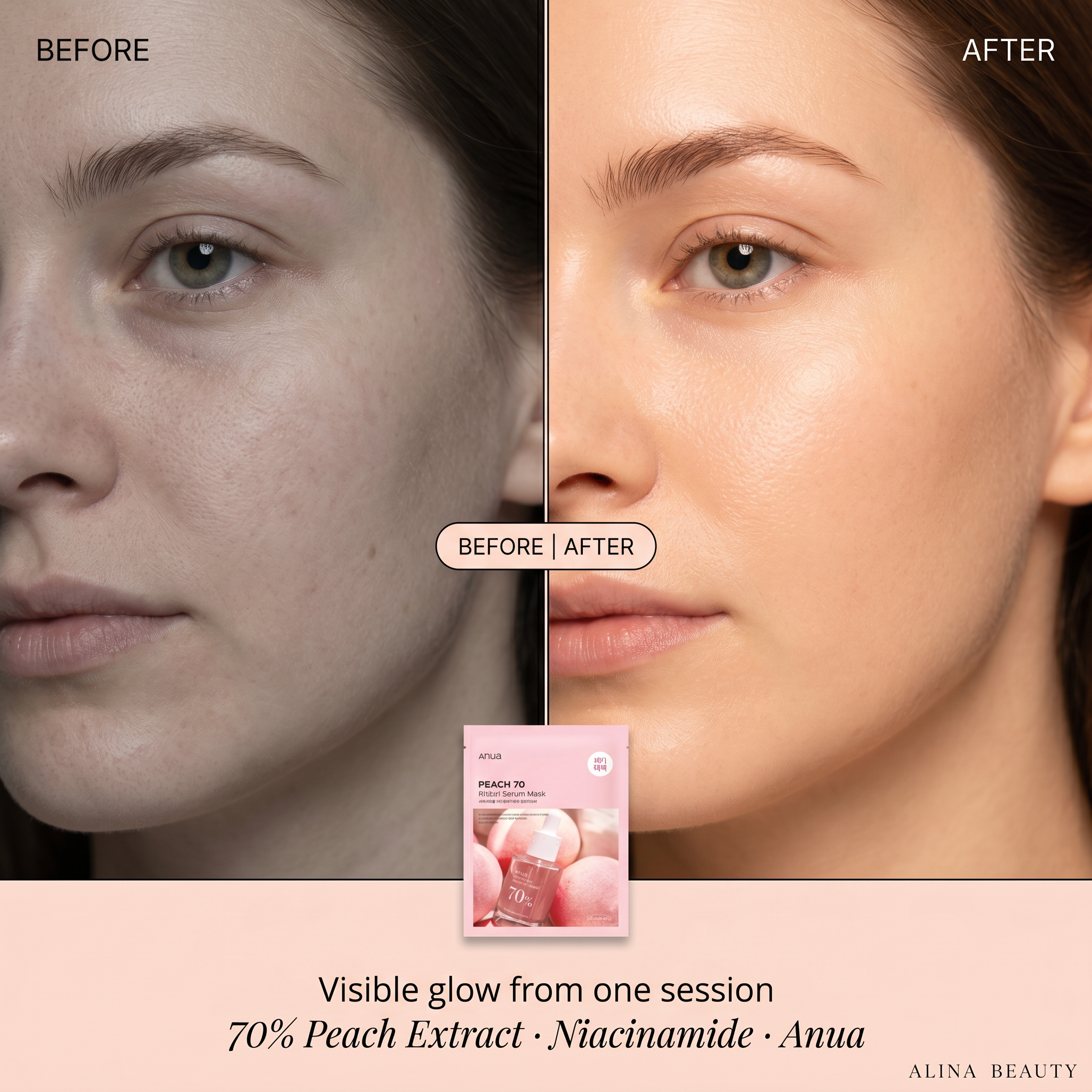 Anua Peach 70 Niacin Serum Mask 25ml