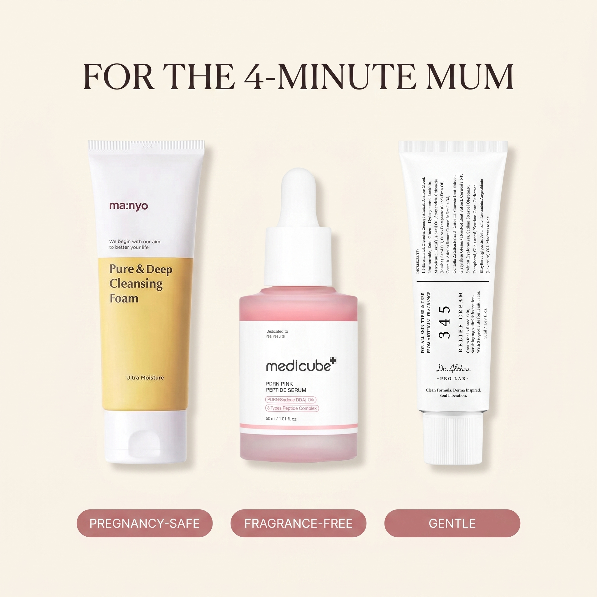For the 4-minute mum — pregnancy-safe, fragrance-free, gentle