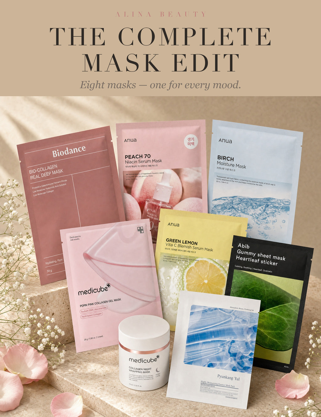 The Complete Mask Edit — eight masks, one for every mood